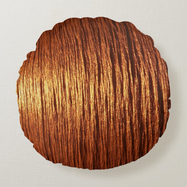 Coussins Ronds Copper sea pattern (Devant)