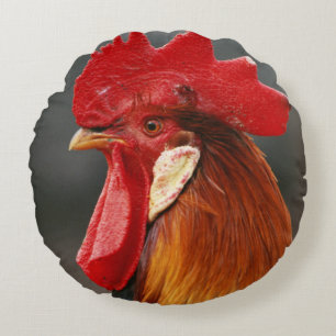 Coussins Ronds Coq domestique de basse-cour