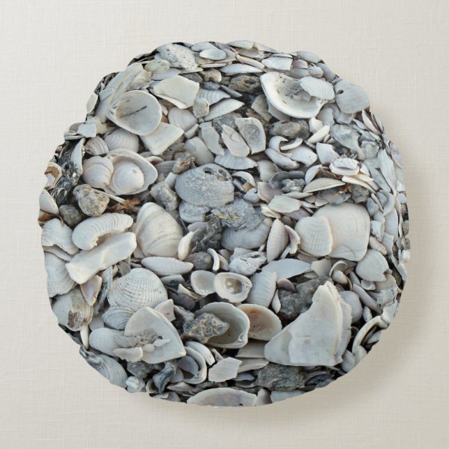 Coussins Ronds Coquilles de Littoral Accent Rond (Devant)