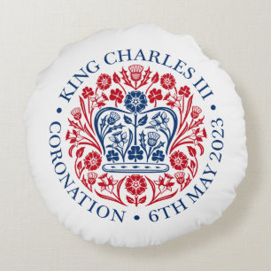 Coussins Ronds Coronation du roi Charles III