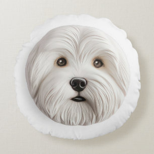 Coussins Ronds Coton De Tulear Chien 3D Inspiré