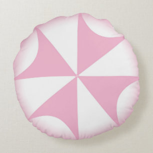 Coussins Ronds Coton rose Candy Cross Pretty Thon