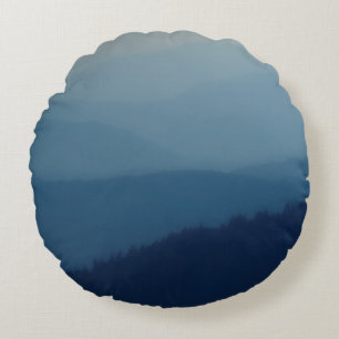 Coussins Ronds Couches bleues