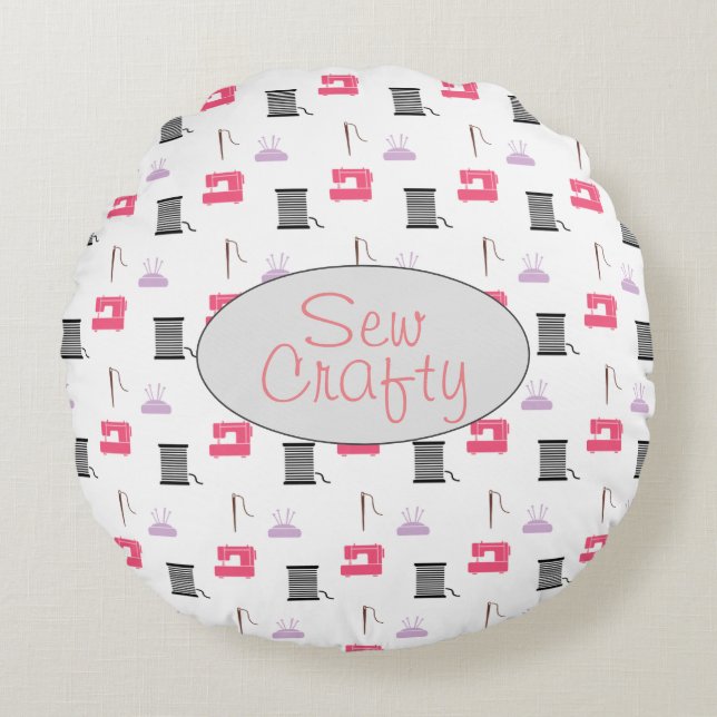 Coussins Ronds Coudre l'oreiller à lancer (Devant)