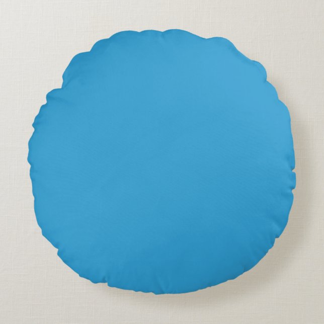 Coussins Ronds Couleur Bleue (Devant)