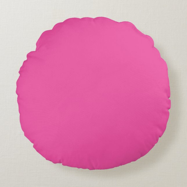 Coussins Ronds Couleur Crayon Oreiller rond Magenta (Devant)