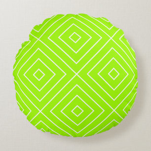Coussins Ronds Couleur d'automne vert jaune