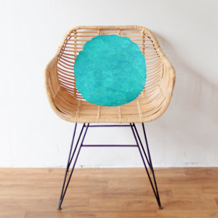 Coussins Ronds Couleur d'eau bleue marine