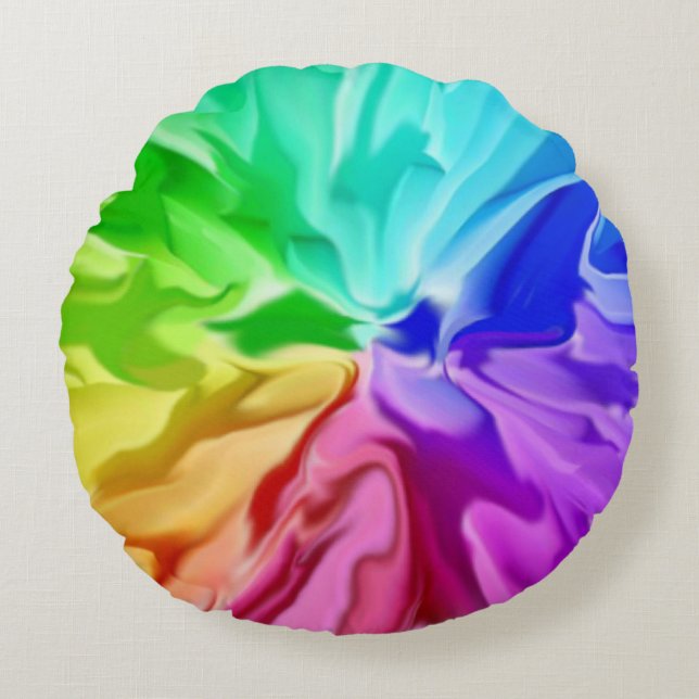 Coussins Ronds Couleur liquide (Devant)