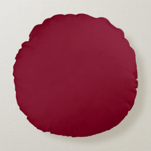 Coussins Ronds Couleur solide bordeaux