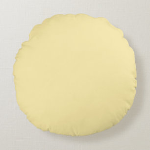 Coussins Ronds Couleur solide crème au beurre