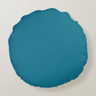 Coussins Ronds Couleur solide en Pantone bleu mosaïque
