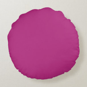 Coussins Ronds Couleur solide framboise légère
