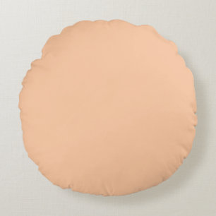 Coussins Ronds Couleur solide profonde Peach
