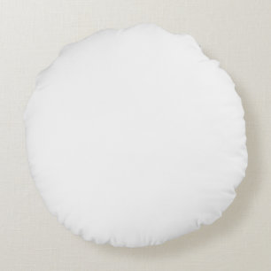 Coussins Ronds couleur unie blanche