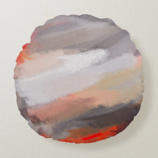 Coussins Ronds Couleurs Abstraites de peinture #26