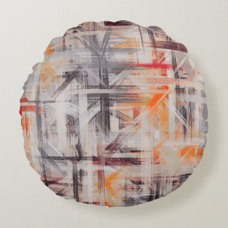 Coussins Ronds Couleurs Abstraites de peinture #63