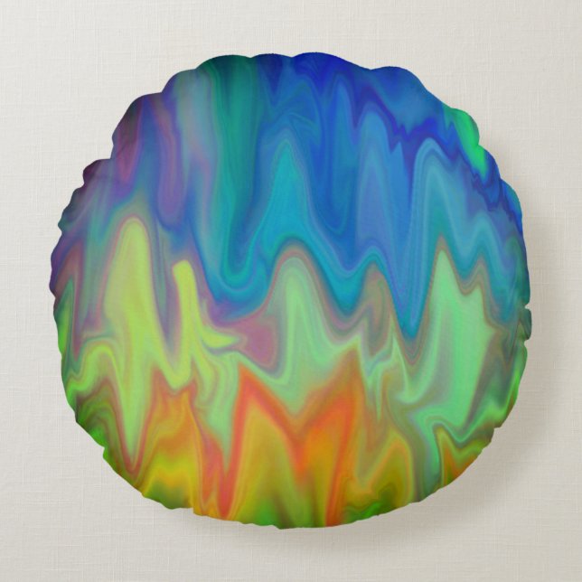 Coussins Ronds Couleurs Ardentes (Devant)