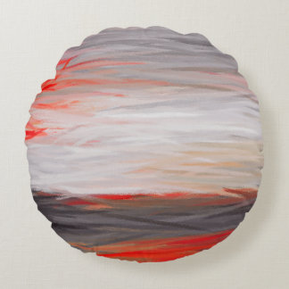 Coussins Ronds Couleurs de peinture Abstraites #9