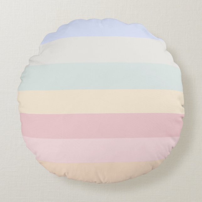 Coussins Ronds Couleurs Douces  (Devant)