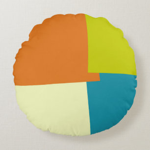 Coussins Ronds Couleurs modernes rétro géométriques