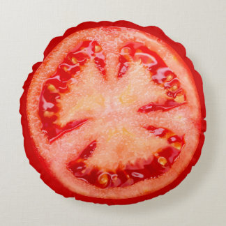 Coussins Ronds Coupe De Tomate