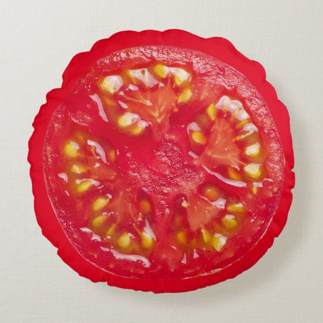 Coussins Ronds Coupe de tomate  (Devant)