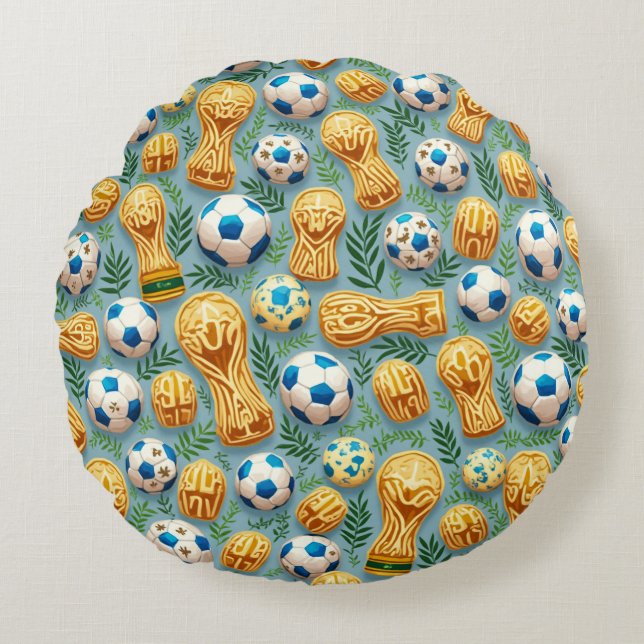 Coussins Ronds Coupe du monde (Devant)