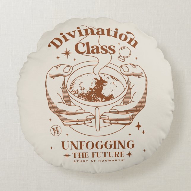 Coussins Ronds Cours de Divination - Clarifier l'Avenir (Devant)