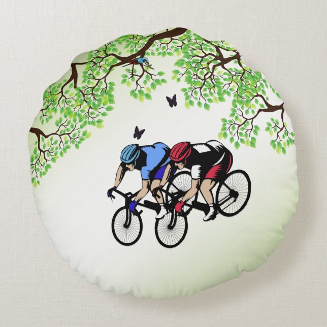 Coussins Ronds Course cycliste (Dos)