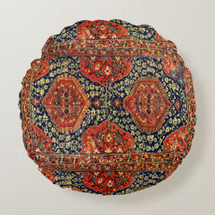 Coussins Ronds Couverture orientale dans le blue&orange