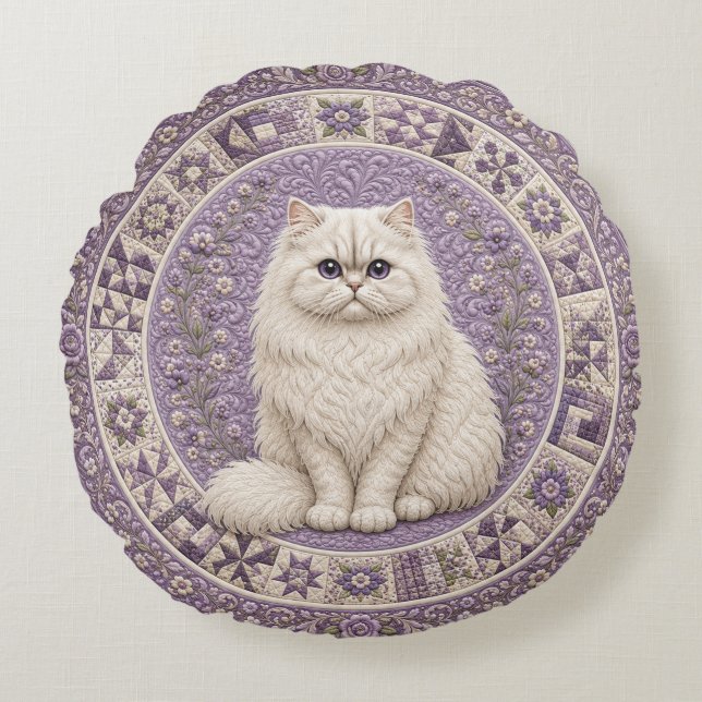 Coussins Ronds Couvre-lit pour chat persan (Devant)