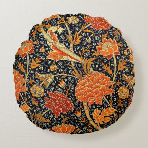 Coussins Ronds Cray, un beau design vintage William Morris