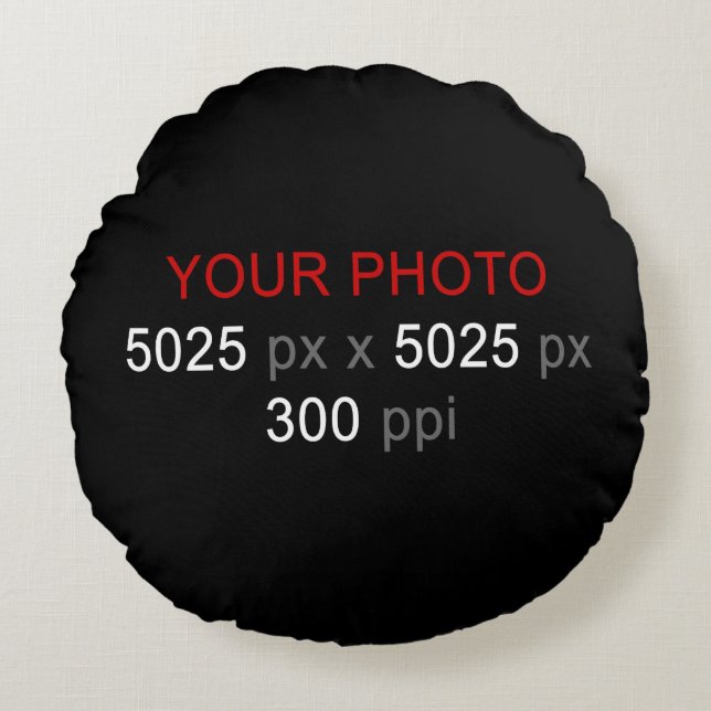 Coussins Ronds Créations personnelles Photo Oreiller à lancer ron (Devant)