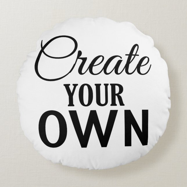 Coussins Ronds Créez vos propres (Devant)