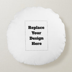 Coussins Ronds Créez votre propre blanc