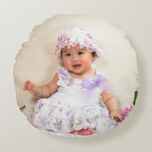 Coussins Ronds Créez Votre Propre Photo Moderne Enfants Enfants P