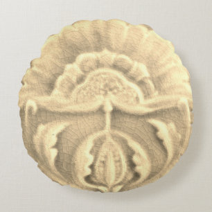 Coussins Ronds Crème d'or jongendstil Art nouveau