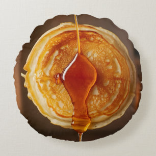 Coussins Ronds Crêpe avec sirop