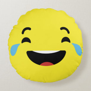 Coussins Ronds Cri riant Emoji