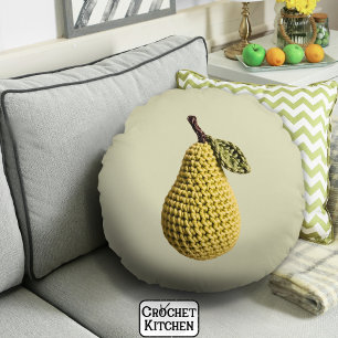 Coussins Ronds Crochet vert Granny moderne Granny Jaune Poire Fru