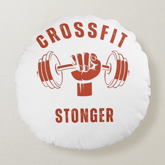 Coussins Ronds CrossFit Stronger--Power & Strength Mindset (Devant)
