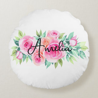 Coussins Ronds Custom Name