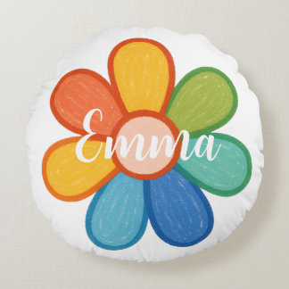 Coussins Ronds Custom Name