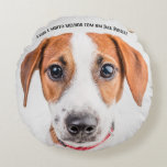 Coussins Ronds Cute Dog Blanket Design<br><div class="desc">A cozy and adorable dog design perfect for blankets and home décor. This charming artwork captures the playful and loyal spirit of dogs, making it ideal for dog lovers who enjoy comfort and style. Perfect for relaxing at home, staying warm, or as a thoughtful gift for anyone who loves dogs....</div>