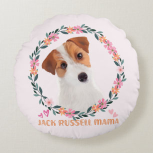 Coussins Ronds Cute Jack Russell Terrier - Jack Russell Mama