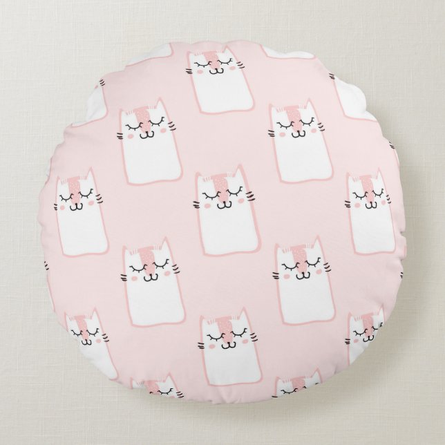 Coussins Ronds Cute Kittens (Devant)