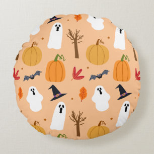 Coussins Ronds Cute motif éffrayant Halloween