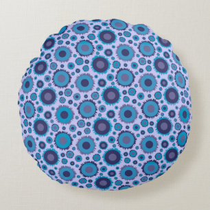 Coussins Ronds Cute multi-blue colors