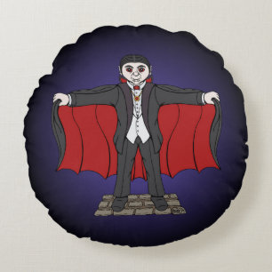 Coussins Ronds Cute Vampire/Dracula